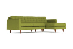 Beverly 2pc Sectional Sofa :: Leg Finish: Pecan / Configuration: RAF - Chaise on the Right