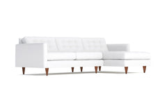 Beverly 2pc Sectional Sofa :: Leg Finish: Pecan / Configuration: RAF - Chaise on the Right