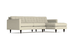 Beverly 2pc Sectional Sofa :: Leg Finish: Espresso / Configuration: RAF - Chaise on the Right