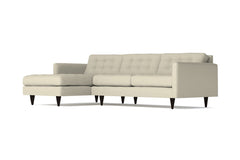 Beverly 2pc Sectional Sofa :: Leg Finish: Espresso / Configuration: LAF - Chaise on the Left
