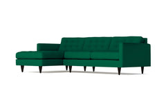 Beverly 2pc Sectional Sofa :: Leg Finish: Espresso / Configuration: LAF - Chaise on the Left