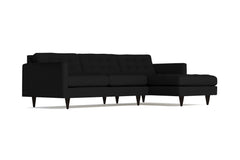 Beverly 2pc Sectional Sofa :: Leg Finish: Espresso / Configuration: RAF - Chaise on the Right