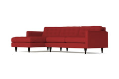 Beverly 2pc Sectional Sofa :: Leg Finish: Espresso / Configuration: LAF - Chaise on the Left