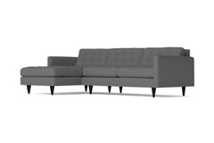 Beverly 2pc Sectional Sofa :: Leg Finish: Espresso / Configuration: LAF - Chaise on the Left