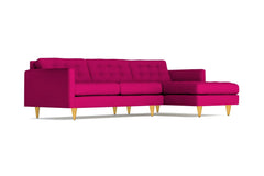 Beverly 2pc Sectional Sofa :: Leg Finish: Natural / Configuration: RAF - Chaise on the Right