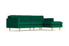 Beverly 2pc Sectional Sofa :: Leg Finish: Natural / Configuration: RAF - Chaise on the Right