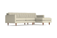 Beverly 2pc Sectional Sofa :: Leg Finish: Pecan / Configuration: RAF - Chaise on the Right