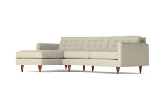 Beverly 2pc Sectional Sofa :: Leg Finish: Pecan / Configuration: LAF - Chaise on the Left