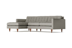 Beverly 2pc Sectional Sofa :: Leg Finish: Pecan / Configuration: LAF - Chaise on the Left