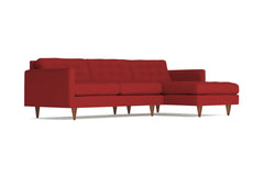 Beverly 2pc Sectional Sofa :: Leg Finish: Pecan / Configuration: RAF - Chaise on the Right