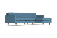 Beverly 2pc Sectional Sofa :: Leg Finish: Pecan / Configuration: RAF - Chaise on the Right