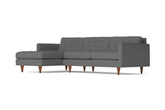 Beverly 2pc Sectional Sofa :: Leg Finish: Pecan / Configuration: LAF - Chaise on the Left