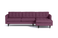 Beverly 2pc Sectional Sofa :: Leg Finish: Espresso / Configuration: RAF - Chaise on the Right