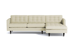 Beverly 2pc Sectional Sofa :: Leg Finish: Espresso / Configuration: RAF - Chaise on the Right