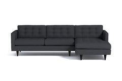 Beverly 2pc Sectional Sofa :: Leg Finish: Espresso / Configuration: RAF - Chaise on the Right