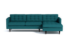 Beverly 2pc Sectional Sofa :: Leg Finish: Espresso / Configuration: RAF - Chaise on the Right