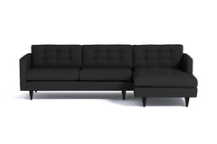 Beverly 2pc Sectional Sofa :: Leg Finish: Espresso / Configuration: RAF - Chaise on the Right