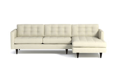 Beverly 2pc Sectional Sofa :: Leg Finish: Espresso / Configuration: RAF - Chaise on the Right