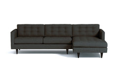 Beverly 2pc Sectional Sofa :: Leg Finish: Espresso / Configuration: RAF - Chaise on the Right