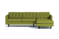 Beverly 2pc Sectional Sofa :: Leg Finish: Espresso / Configuration: RAF - Chaise on the Right