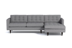 Beverly 2pc Sectional Sofa :: Leg Finish: Espresso / Configuration: RAF - Chaise on the Right