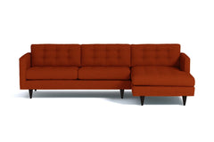 Beverly 2pc Sectional Sofa :: Leg Finish: Espresso / Configuration: RAF - Chaise on the Right