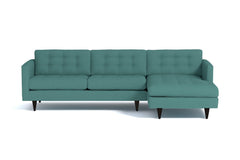 Beverly 2pc Sectional Sofa :: Leg Finish: Espresso / Configuration: RAF - Chaise on the Right