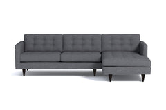 Beverly 2pc Sectional Sofa :: Leg Finish: Espresso / Configuration: RAF - Chaise on the Right