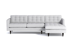 Beverly 2pc Sectional Sofa :: Leg Finish: Espresso / Configuration: RAF - Chaise on the Right
