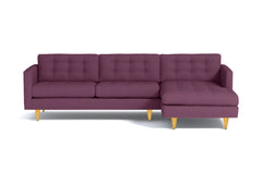 Beverly 2pc Sectional Sofa :: Leg Finish: Natural / Configuration: RAF - Chaise on the Right