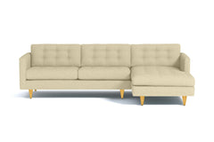 Beverly 2pc Sectional Sofa :: Leg Finish: Natural / Configuration: RAF - Chaise on the Right
