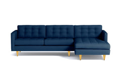 Beverly 2pc Sectional Sofa :: Leg Finish: Natural / Configuration: RAF - Chaise on the Right