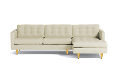 Beverly 2pc Sectional Sofa :: Leg Finish: Natural / Configuration: RAF - Chaise on the Right