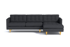 Beverly 2pc Sectional Sofa :: Leg Finish: Natural / Configuration: RAF - Chaise on the Right