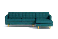 Beverly 2pc Sectional Sofa :: Leg Finish: Natural / Configuration: RAF - Chaise on the Right