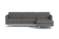 Beverly 2pc Sectional Sofa :: Leg Finish: Natural / Configuration: RAF - Chaise on the Right