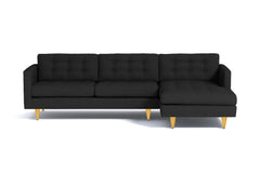 Beverly 2pc Sectional Sofa :: Leg Finish: Natural / Configuration: RAF - Chaise on the Right