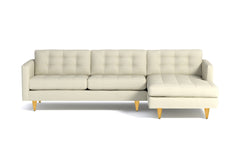 Beverly 2pc Sectional Sofa :: Leg Finish: Natural / Configuration: RAF - Chaise on the Right