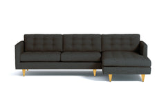 Beverly 2pc Sectional Sofa :: Leg Finish: Natural / Configuration: RAF - Chaise on the Right