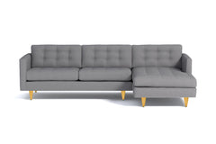 Beverly 2pc Sectional Sofa :: Leg Finish: Natural / Configuration: RAF - Chaise on the Right