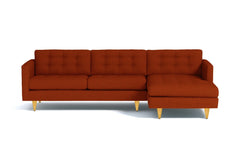 Beverly 2pc Sectional Sofa :: Leg Finish: Natural / Configuration: RAF - Chaise on the Right