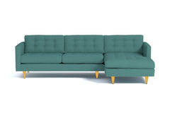 Beverly 2pc Sectional Sofa :: Leg Finish: Natural / Configuration: RAF - Chaise on the Right