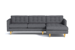 Beverly 2pc Sectional Sofa :: Leg Finish: Natural / Configuration: RAF - Chaise on the Right