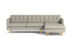 Beverly 2pc Sectional Sofa :: Leg Finish: Natural / Configuration: RAF - Chaise on the Right