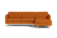 Beverly 2pc Sectional Sofa :: Leg Finish: Natural / Configuration: RAF - Chaise on the Right