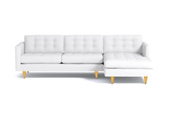 Beverly 2pc Sectional Sofa :: Leg Finish: Natural / Configuration: RAF - Chaise on the Right