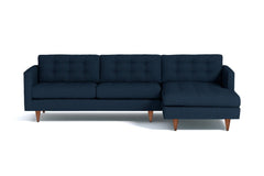 Beverly 2pc Sectional Sofa :: Leg Finish: Pecan / Configuration: RAF - Chaise on the Right