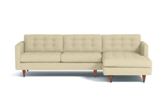 Beverly 2pc Sectional Sofa :: Leg Finish: Pecan / Configuration: RAF - Chaise on the Right