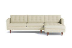 Beverly 2pc Sectional Sofa :: Leg Finish: Pecan / Configuration: RAF - Chaise on the Right