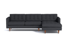 Beverly 2pc Sectional Sofa :: Leg Finish: Pecan / Configuration: RAF - Chaise on the Right